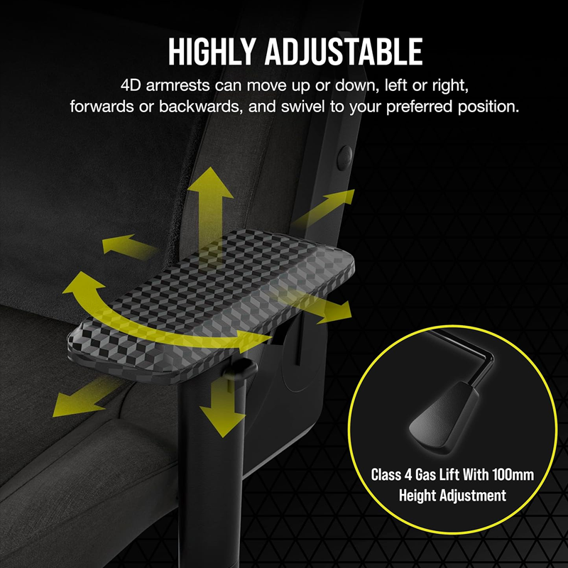 Corsair T3 RUSH Fabric Gaming Chair Corsair T3 RUSH Fabric Gaming Chair